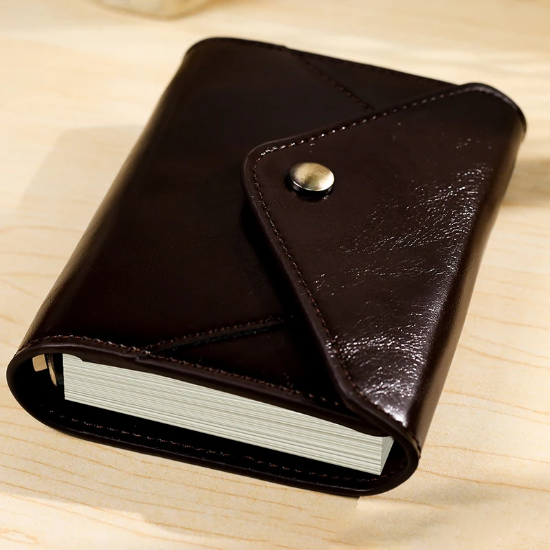 M5 Pocket Loose‑Leaf Notebook Tri‑fold Envelope Style Removable 40 Sheets Mixed Blank Grid Inner Pages Retro Hand Journal
