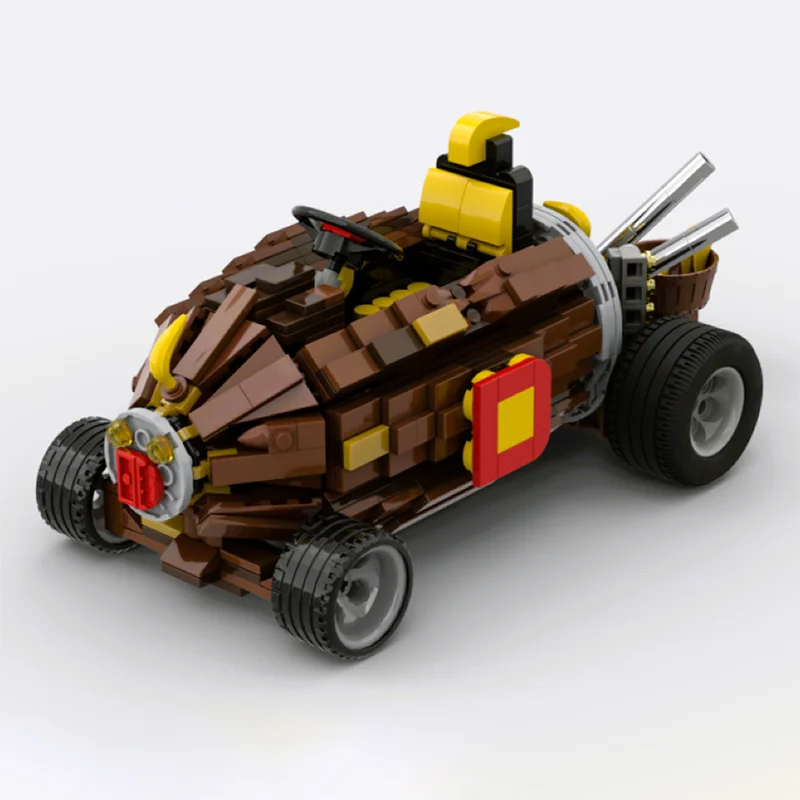 

705 шт. MOC Marioes The Kong Kart, строительные блоки, сделай сам, фигурка гоночного автомобиля, креативная сборка, набор игрушек для детей, фанатов, коллекционные предметы