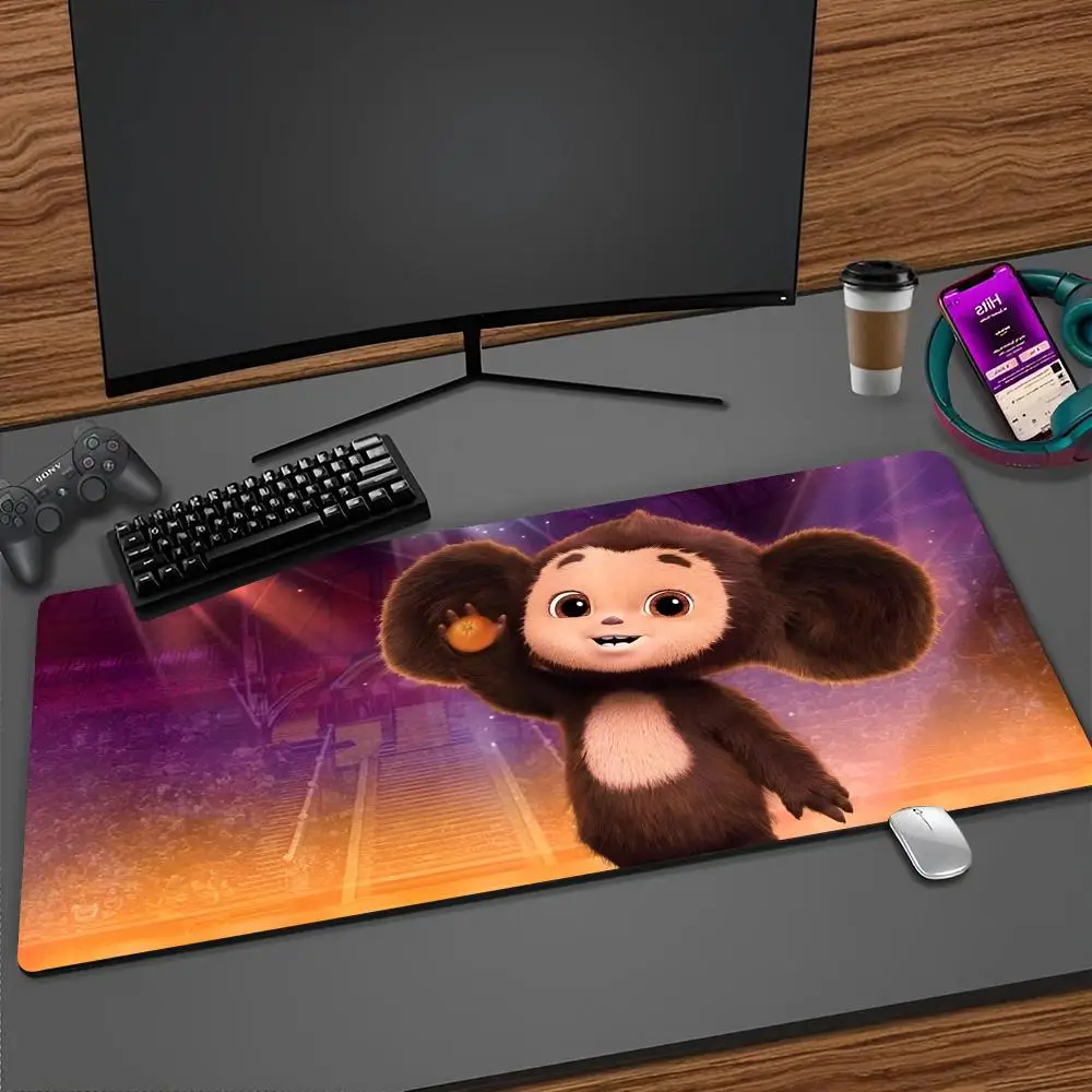 Cute canvas Cheburashka Mouse Pad Cartoon Lockedge Large Gaming Pad Computer Gamer Keyboard Mat Desk Mousepad PC Desk Pad