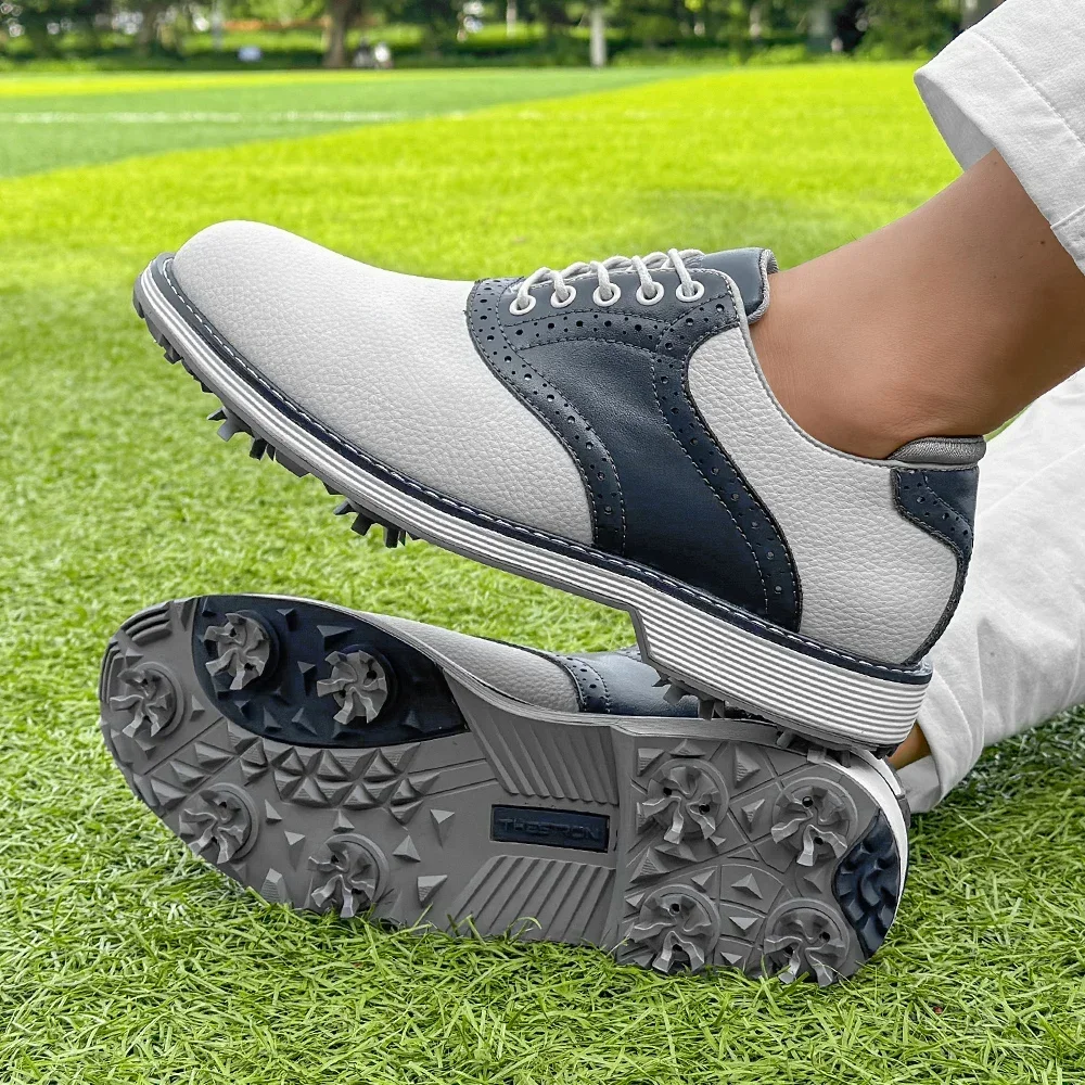 New Spikes Golf Shoes Men Professional Golf Sneakers Outdoor Walking Footwears for Golfers