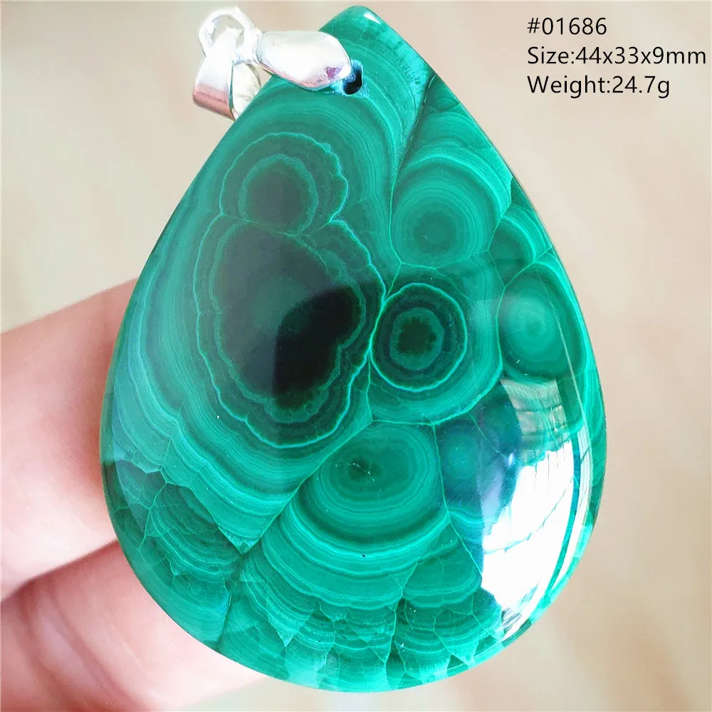 Natural Green Chrysocolla Malachite Pendant Necklace Rare Gift Stone For Women Men Malachite Jewelry Gemstone Fashion AAAAAA