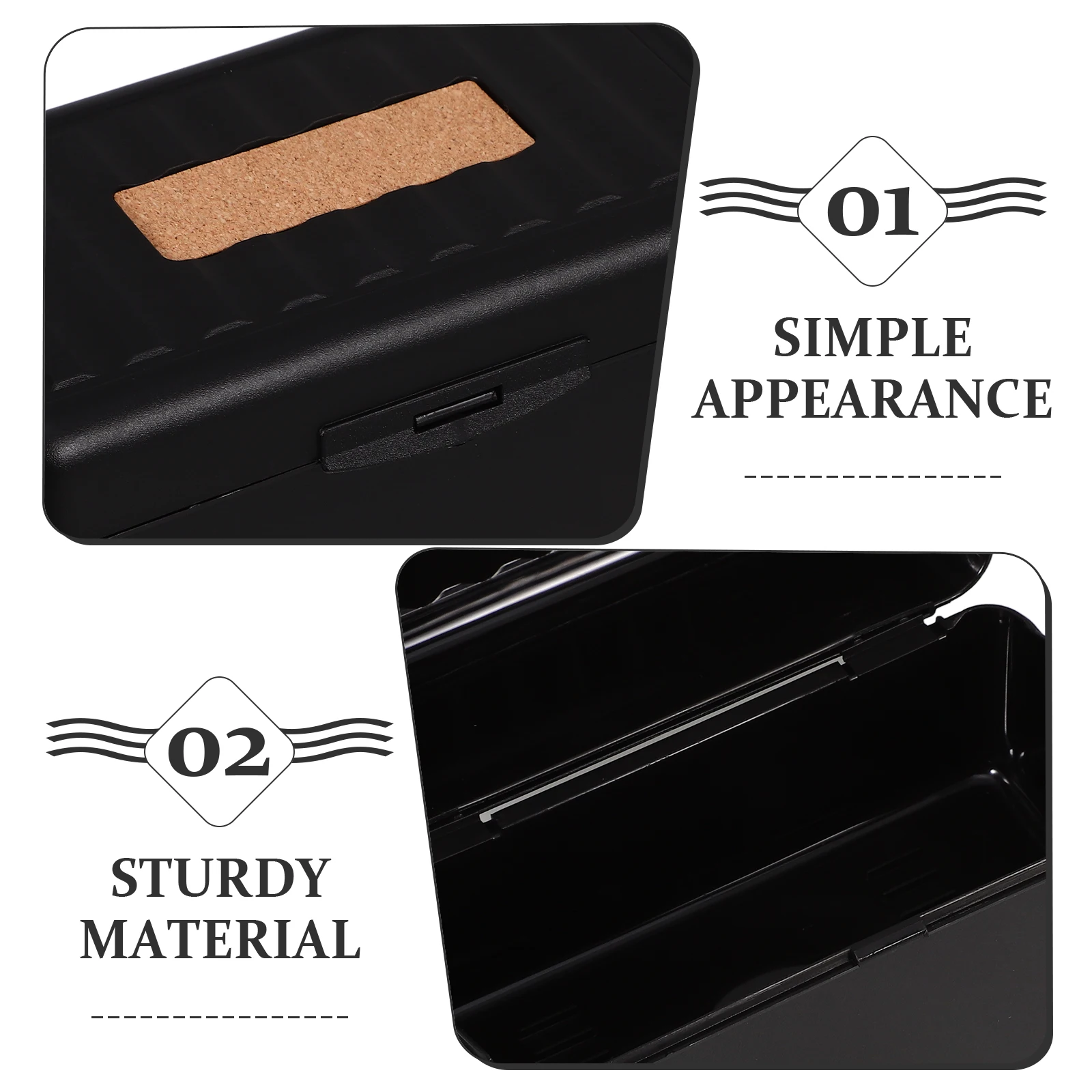 

Multifunctional Storage Box Business Holder Organizer Client Record Cards Container Desktop Office Supplies Large Capacity Space