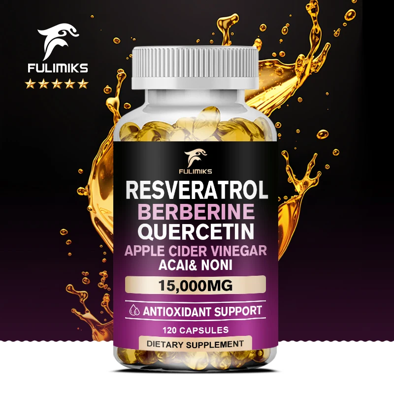 

Добавка Resveratrol — поддерживает здоровье сердечно-сосудистых и сердечных сокращений, антивозрастная и антиоксидантная, 120 капсул
