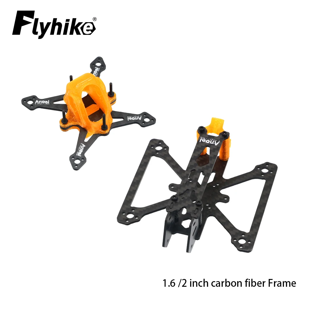UAngel 1.6 /2 inch Carbon Fiber Frame Kit with 3D Print Mini Fancy FPV Drone Frame