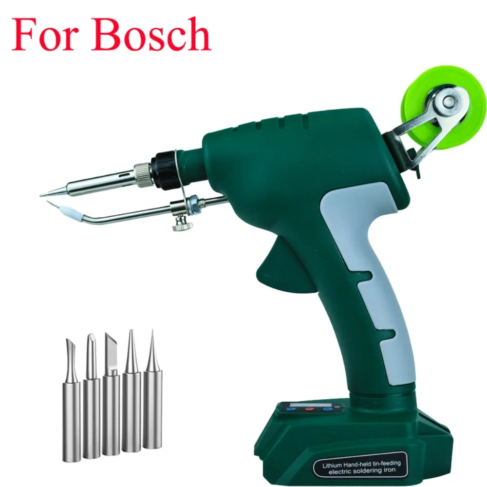 

75W Cordless Soldering Iron Kit for Bosch 18V 20V Lithium Batteries Automatic Tin Feed Soldering Iron Gun Quick Soldering Tools