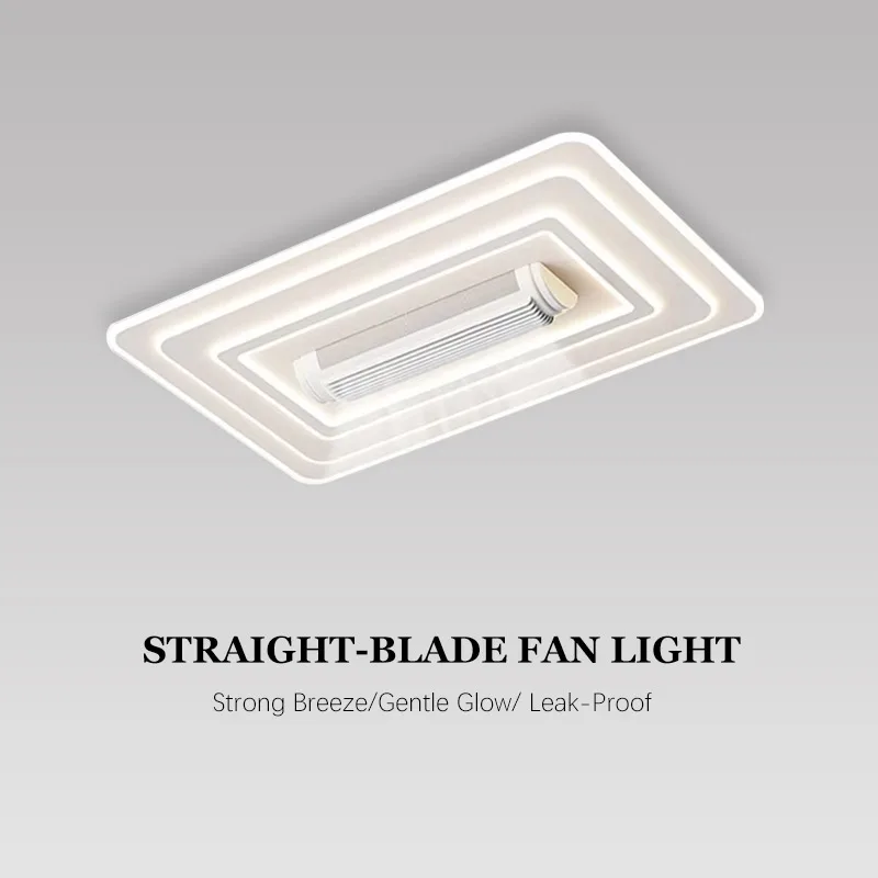 100CM  LED Ceiling Fan Light Silient DC Motor Remote Control Summer  Reversible 3 Colors Lighting for Living Room Bedroom