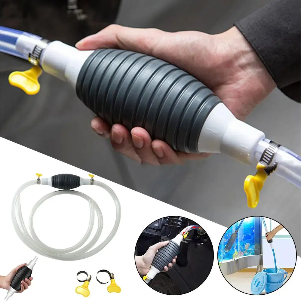 1/2/3M Car Fuel Pump Kit DIY Cut Pipe Manual Hand Suction Pipe Pumping Durable for Liquid Petrol Tuning Fuel Diesel Pump