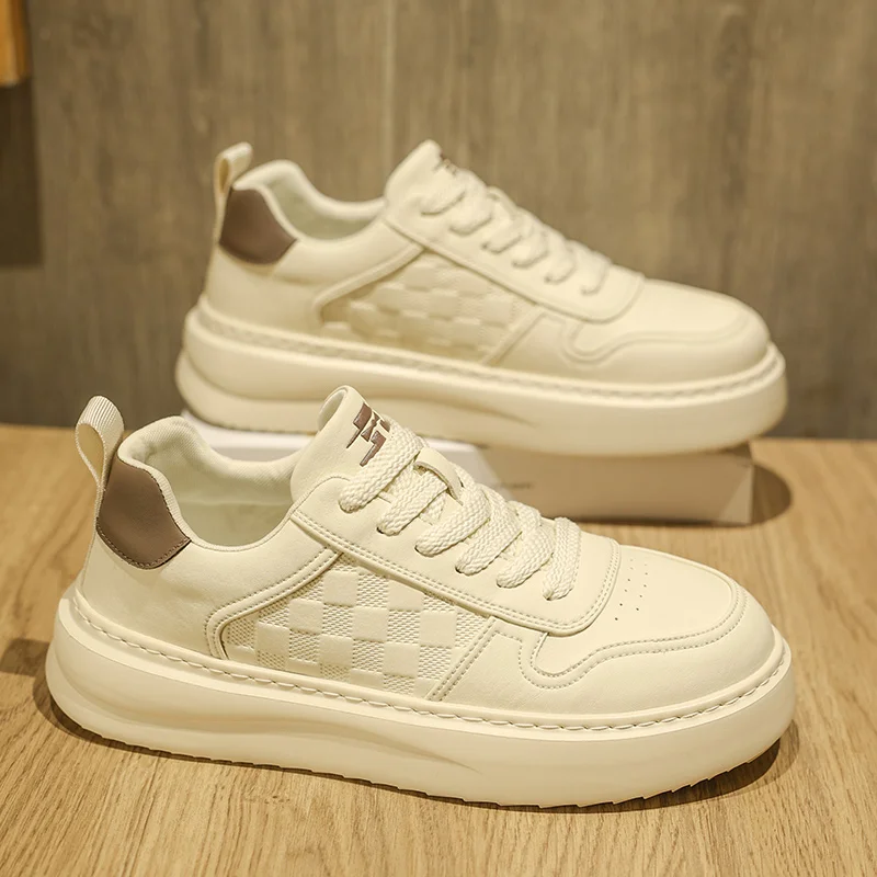 

2025 Men's New Autumn White Sneakers - Breathable Casual Shoes, Couple Style, Trendy & Best Selling