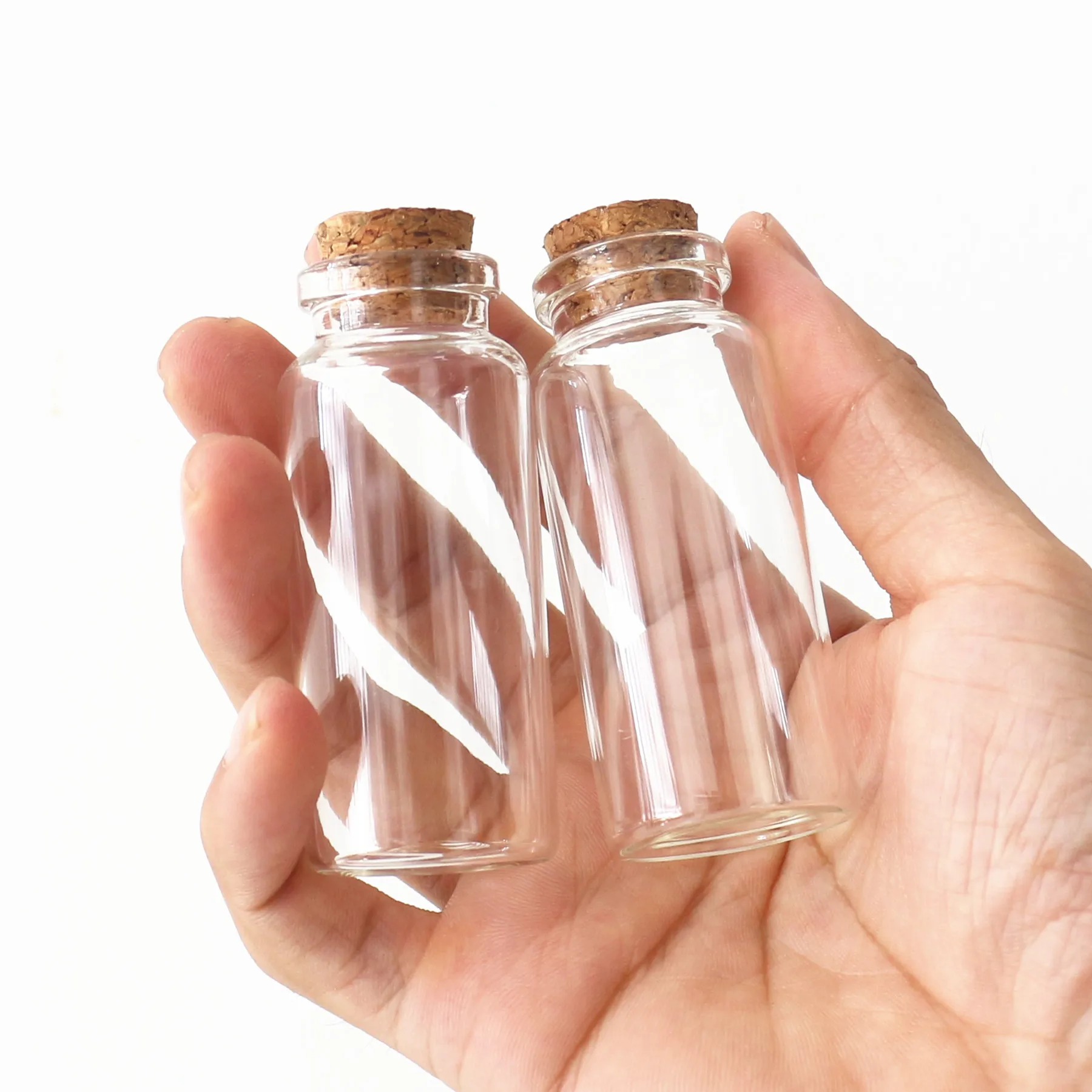 12 Stück 30 ml Glasgefäße 16 × 30 × 70 mm Glasflaschen Korkstopfen Basteln Mini dekorativ leer DIY kleine Glasfläschchen Reagenzglas