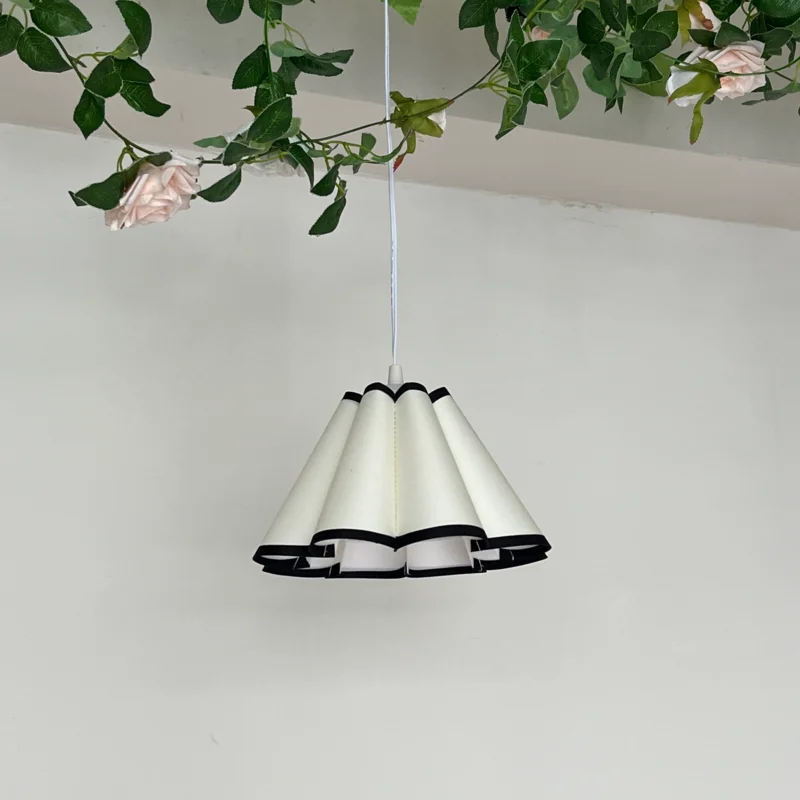 Small E27 Vintage INS design KD Petal retro fabric lampshade for table lamp chandelier lamps lanterns decor Lamp Replacement