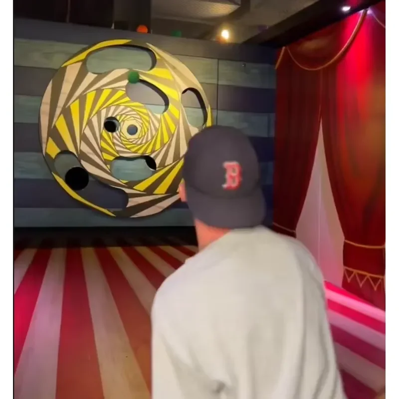 Indoor Theme Park Games & Activities Dart Throwing Ball Toss Challenge Match Activation Game