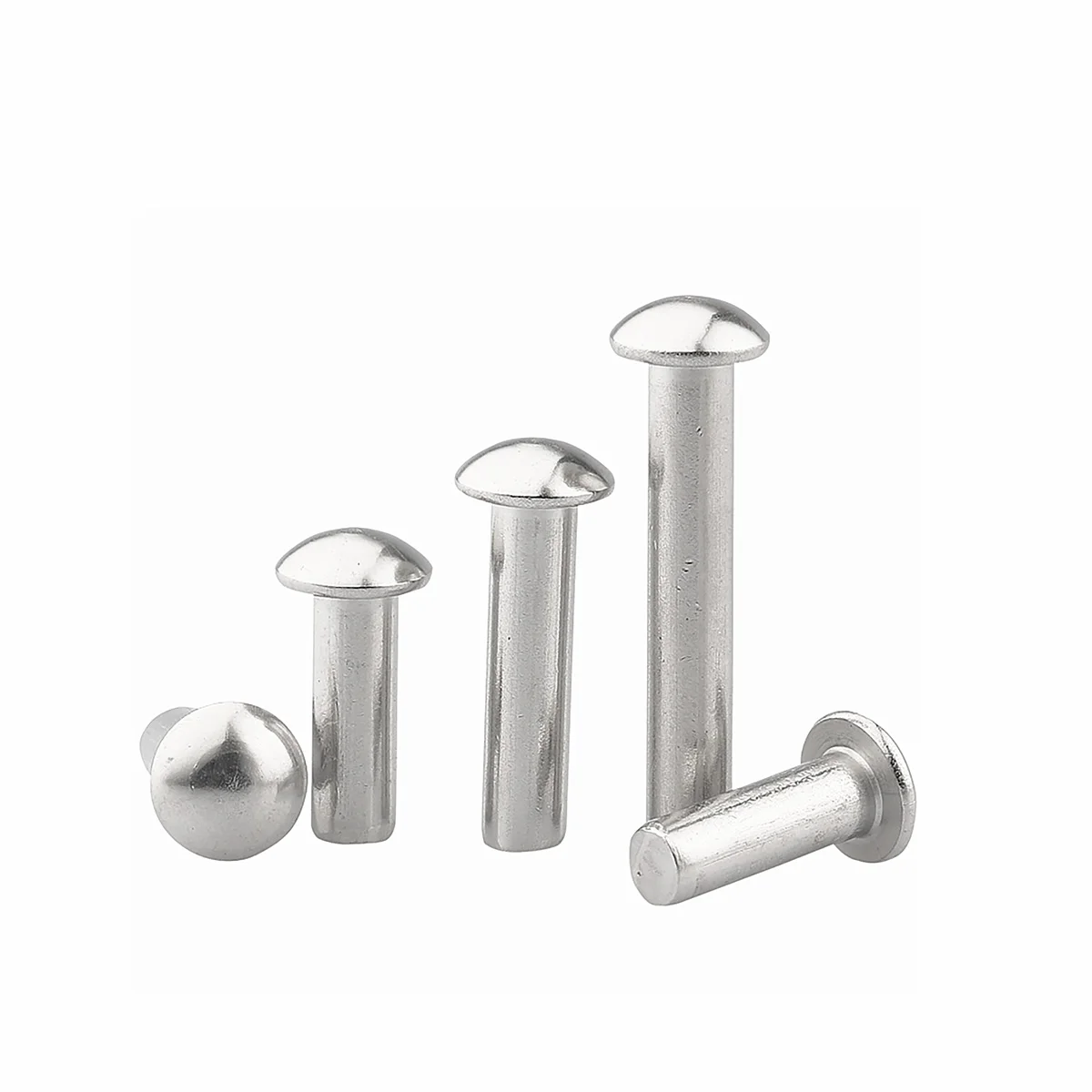 Aluminum Half Round Head Small-Sized Solid Rivet M1.5 * 4/5/6