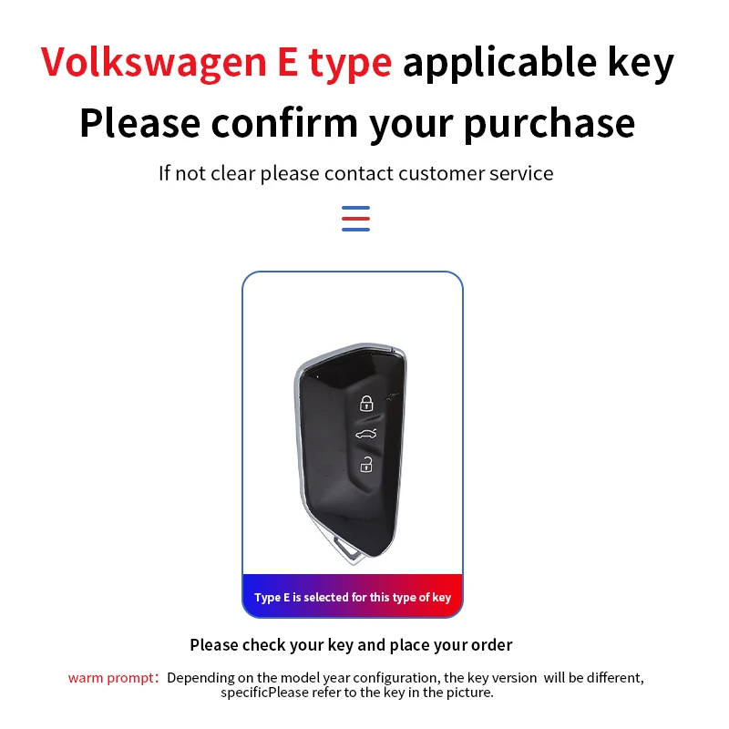 1PCS Car Key Fob Case Cover For VW Volkswagen Golf 8 ID.3 ID.4 Skoda Octavia A8 MK4 MK8 2022 2021 GTI R Car Interior Accessories