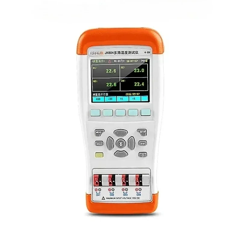 JK804/808 multi-channel temperature tester handheld temperature rise patrol recorder multi-channel thermometer