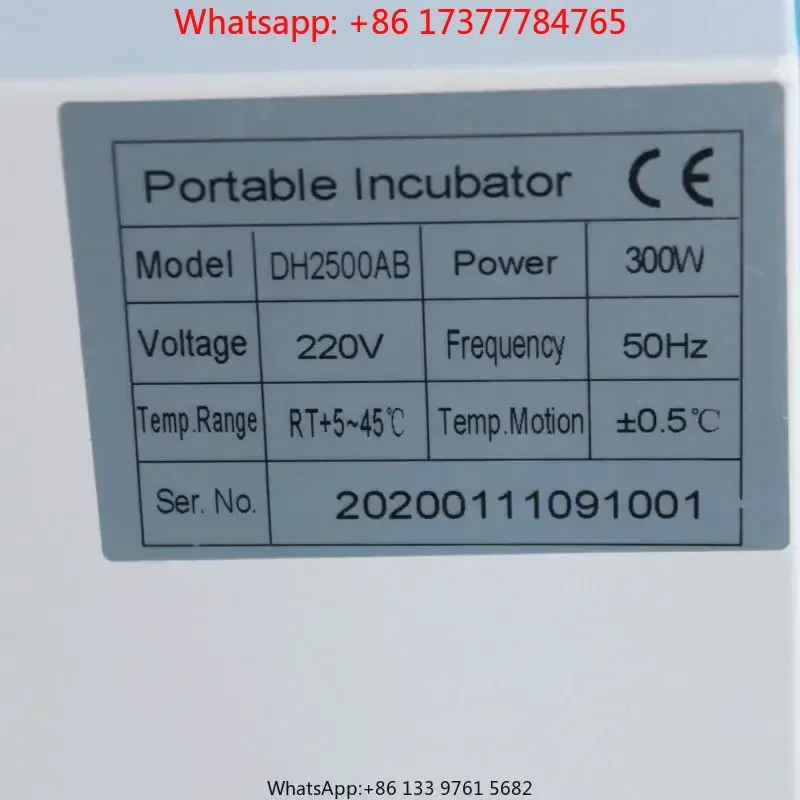 Cell Culture Use 9L Portable CO2 Incubator MSLPI01 Laboratory
