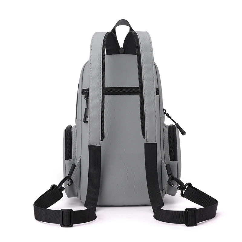 Adjustable strap chest bag, multi-functional backpack, sports bag, backpack, zipper anti-theft pocket, suitable for daily commut