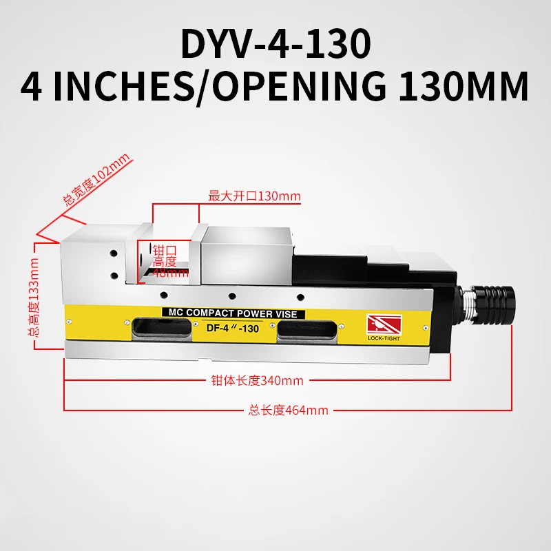 

MC Precision Hydraulic Vise Hydraulic Flat Vise Machining Center 6-Inch Angle-fixed Multi-Power Booster Vise