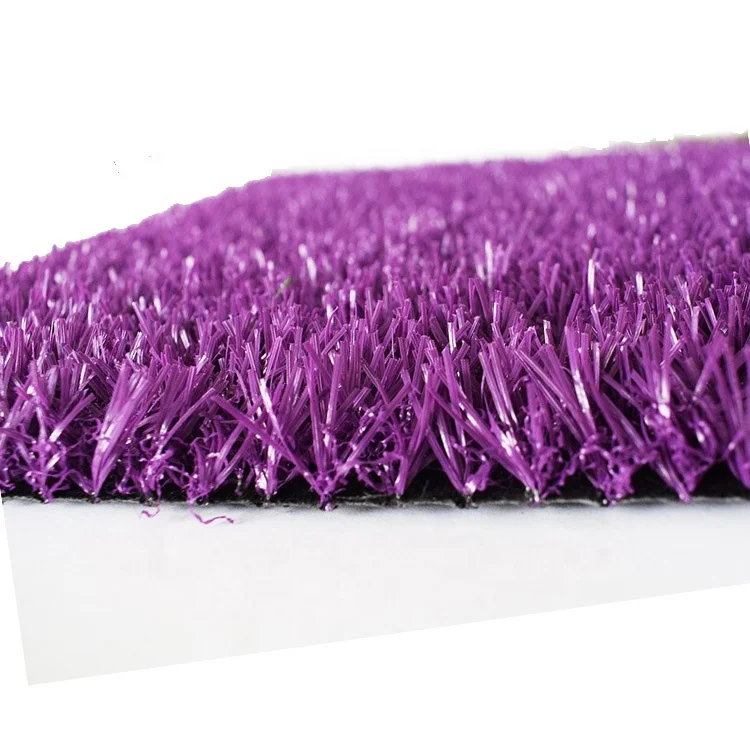 

Cheap Outdoor Flooring Artificial Grass 30 mm of Landscaping Black Turf Purple Artificial Turf