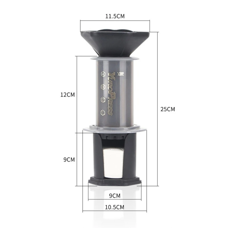 1Pcs Filter Paper Espresso Coffee Maker Machine Portable Cafe French Press CafeCoffee Pot For AeroPress Machine Barista Tool