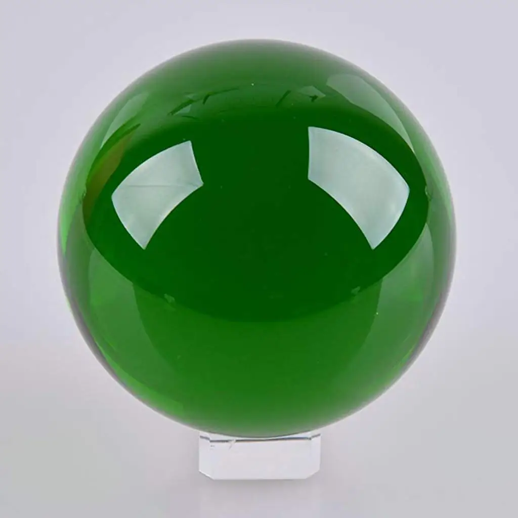 50mm Crystal Ball Clear Glass Sphere Home Decoration Art Decor Photography Accessory for Table Display