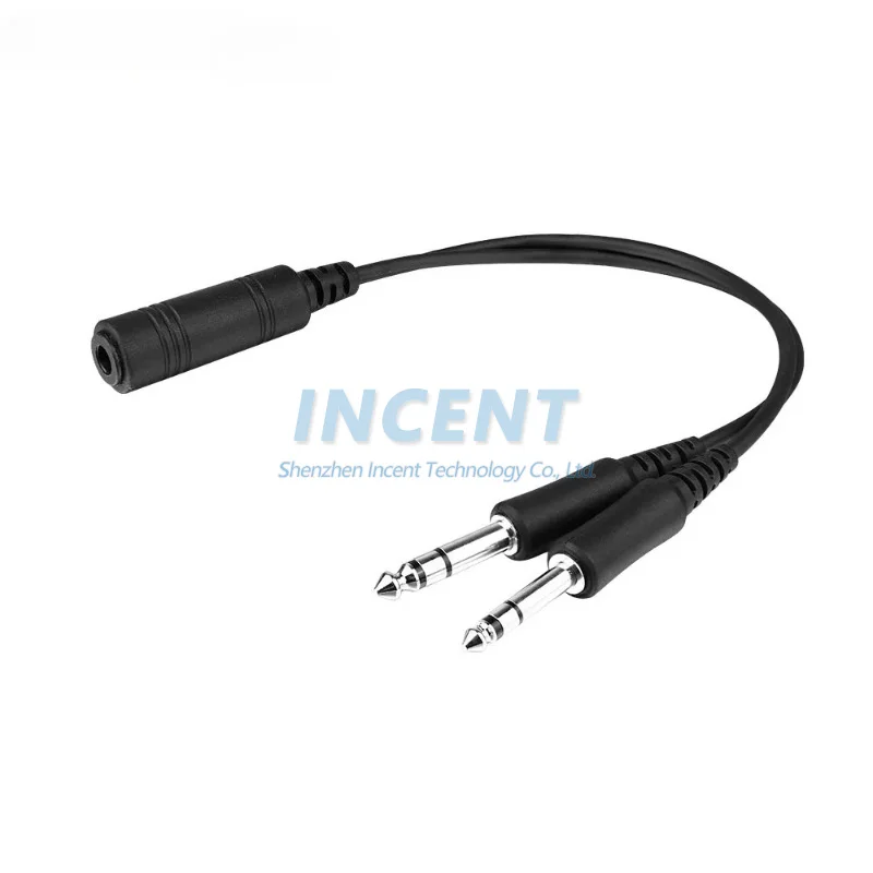replacement-helicopter-headset-to-general-aviation-headset-adapter-cable-headphone-cable-accessories-high-quality-free-shipping