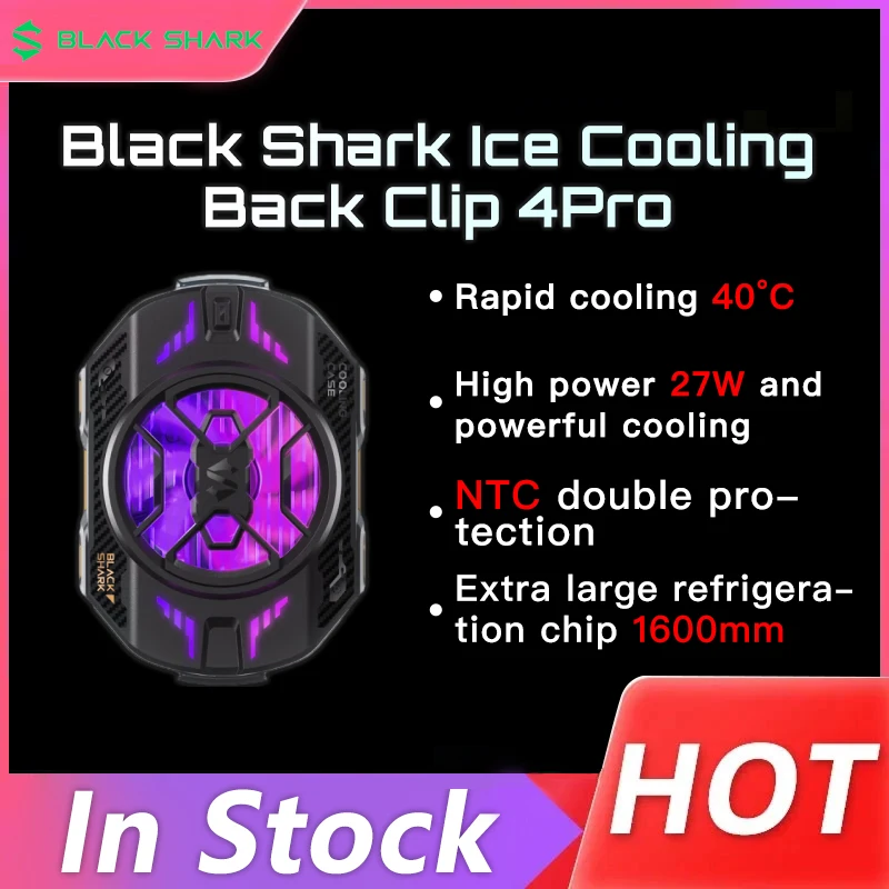 Original Black Shark Phone Cooler 4 Pro Newest Version Gaming Air Radiator for Gaming Phone Cooling Fan