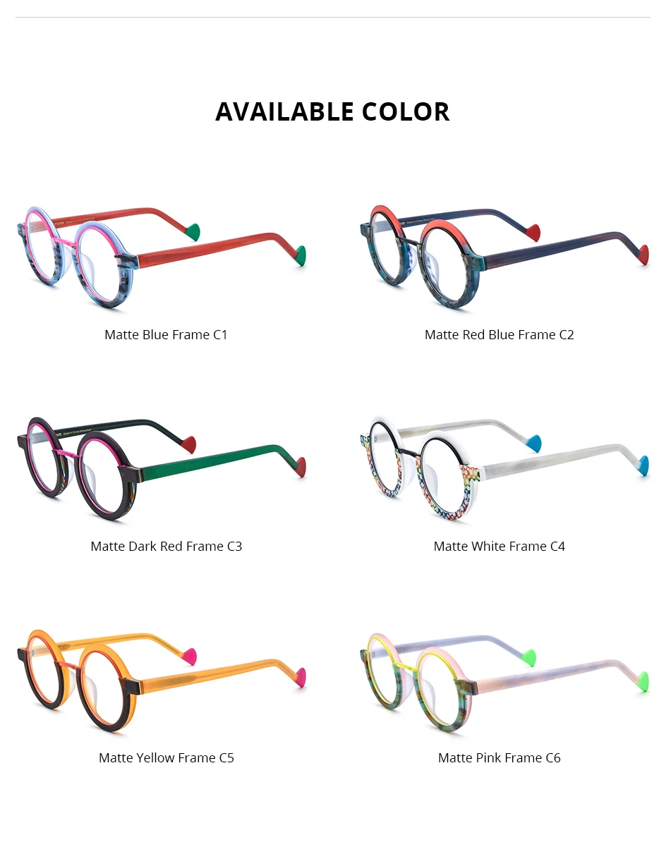 HEPIDEM Acetat Brille Rahmen Frauen übergroße große runde Brille japanische handgemachte Brille dicke transparente Brille 9351 – Detail 33