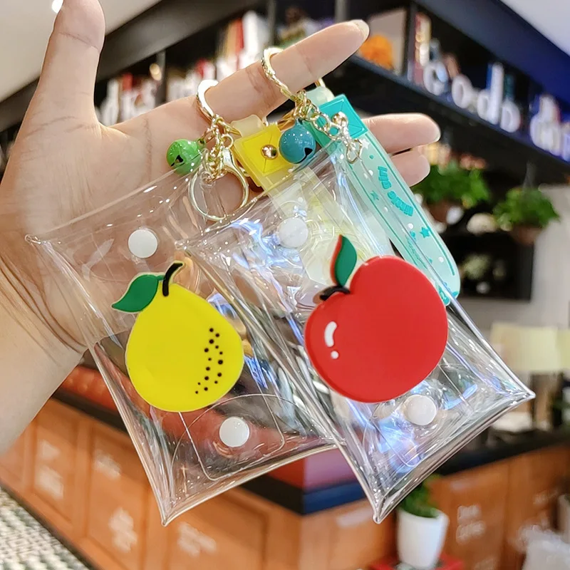 Clear Key Holder Sturdy Mini Coin Purse Key Storage Pouch Portable Transparent Pvc Key Bag For Bag Hanging Coin Storage