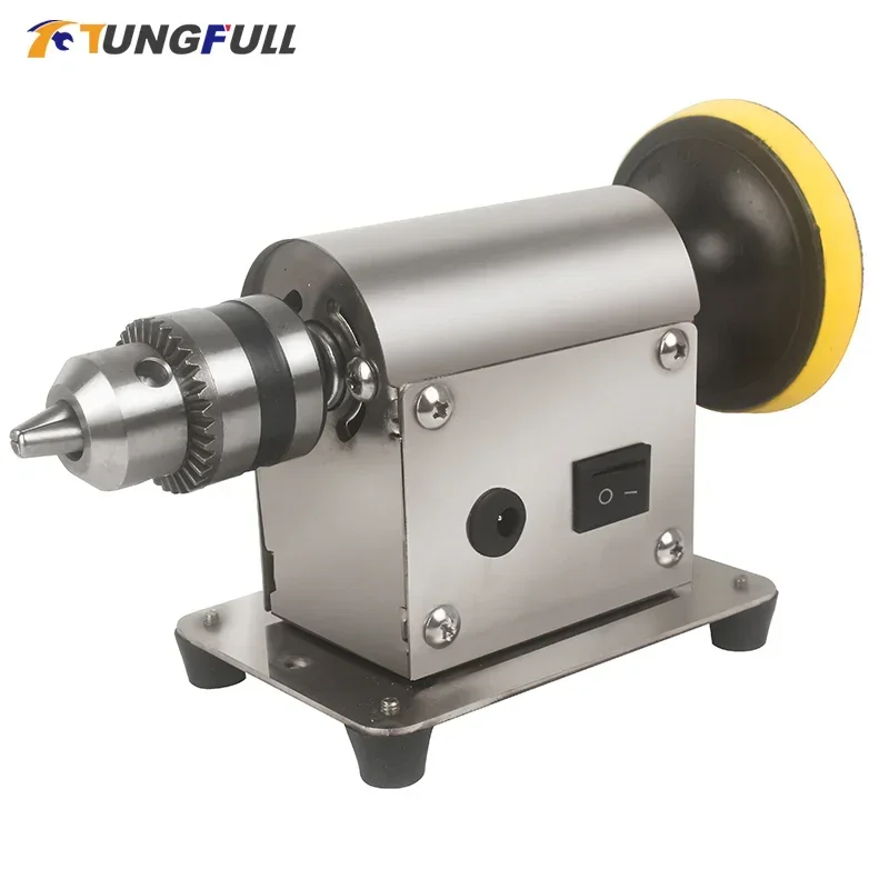 

Jewelry Rock Mill Polishing Machine Benchtop Polisher Polisher with 20pc Sandpaper Universal Grinding Machine Bench Lathe Polish