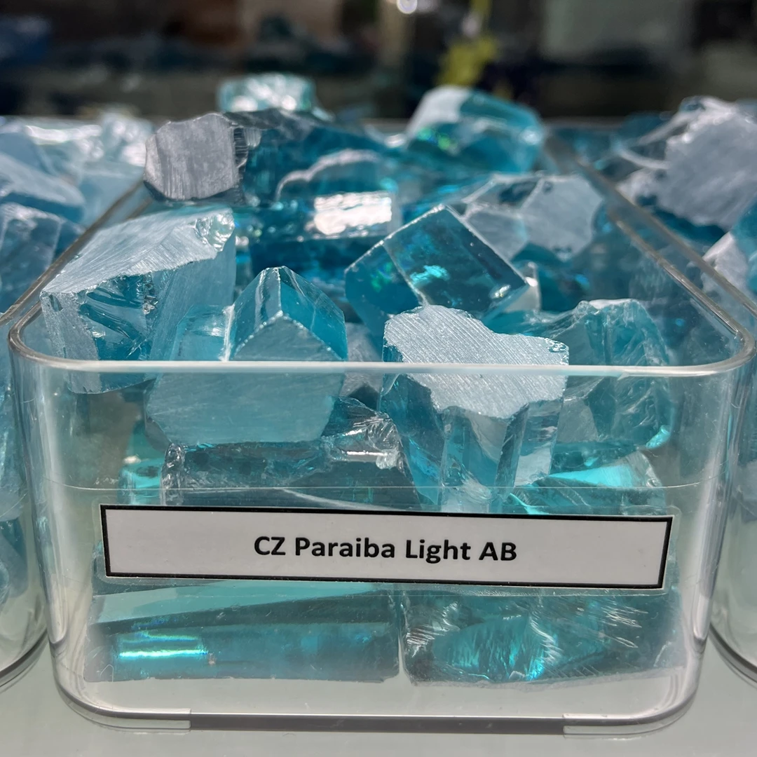 

200g/Lot Top Quality CZ Stone Cubic Zirconia Gemtones Rough Paraiba Material For DIY Gems Cutting