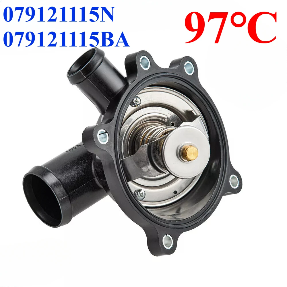 97℃ 079121115N 079121115BA 079121115BK For Audi A6 Allroad C6 Avant A8 D3 Q7 Van VW TOUAREG Engine Thermostat Housing Assembly