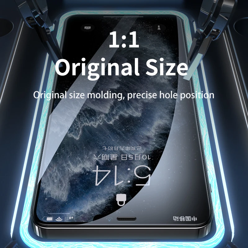 Remax 9H Tempered Glass Full Screen Protector For iPhone 15 15Pro For iPhone 14 14Pro/13/12 Series