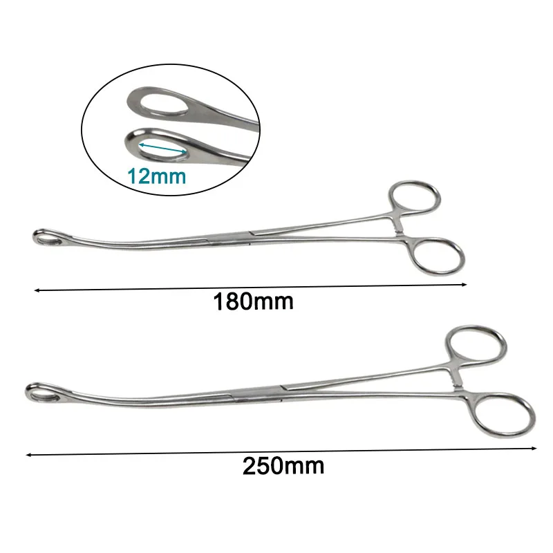 GREATLH Orthopedic Pet Instrument Stainless Steel Hemostatic Tongs Surgical Pliers Clamp Veterinary Instruments  Orthopedics pet