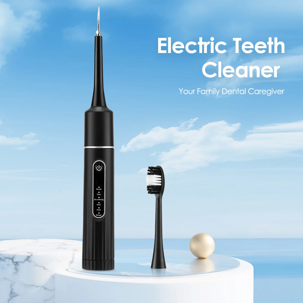 6 Modi Ultraschall Zahnsteinentferner Wasserdichte elektrische Zahnbürste Sonic Dental Scaler Zahnaufhellung Mundreiniger – Detail 2