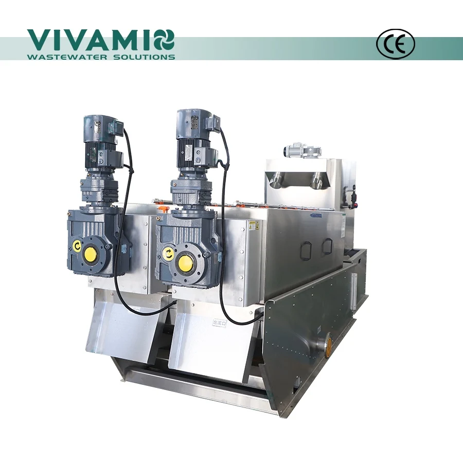 Compact Volute Screw Sludge Dewatering Machine for Petrochemical, Refinery and Oil-Contaminated Sludge Dewatering