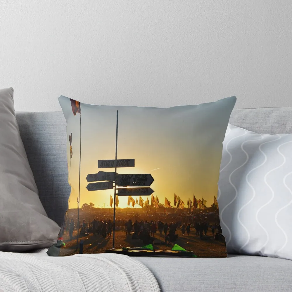 

Lost at the Glastonbury Festival Throw Pillow Sofa Cushions Cover christmas pillow case pillow