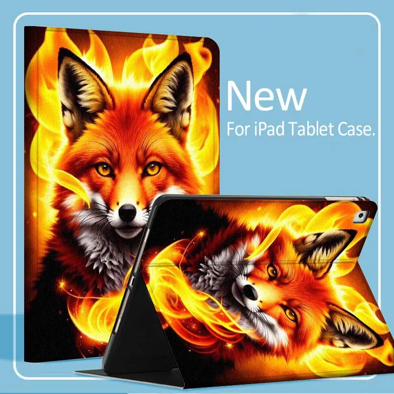

Wolf Fox Art Cool For iPad Pro Air Mini 1 2 3 4 5 6 7 7th 8th 9th 10th 11th 10.2 9.7 10.5 10.9 11 2024 2025 Tablet Case