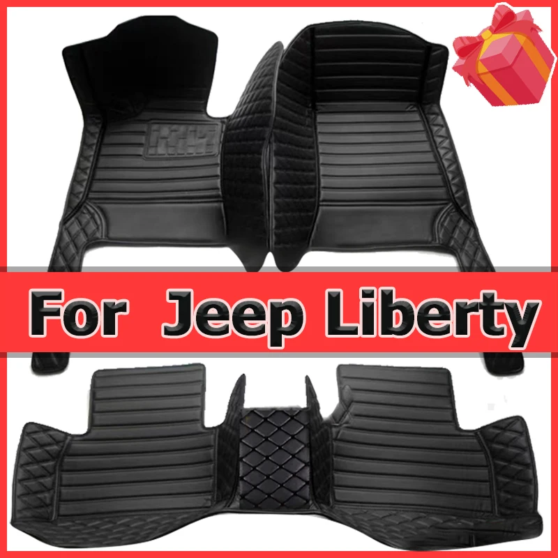 Car Mats For Jeep Liberty Cherokee KJ 2002~2007 Classic Version Waterproof Floor Mats Foot Mat Alfombrillas Auto Car Accessories