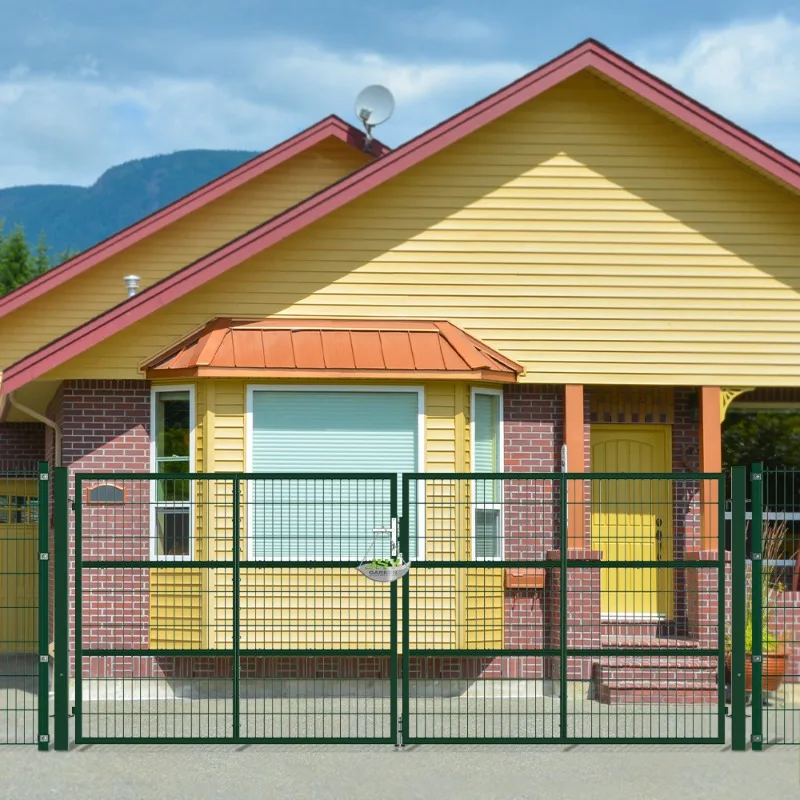 Customization 4mx1.6m Custom Size PVC Coated  Anti-Oxidation Outdoor Farm Pasture Welded Wire  Gate