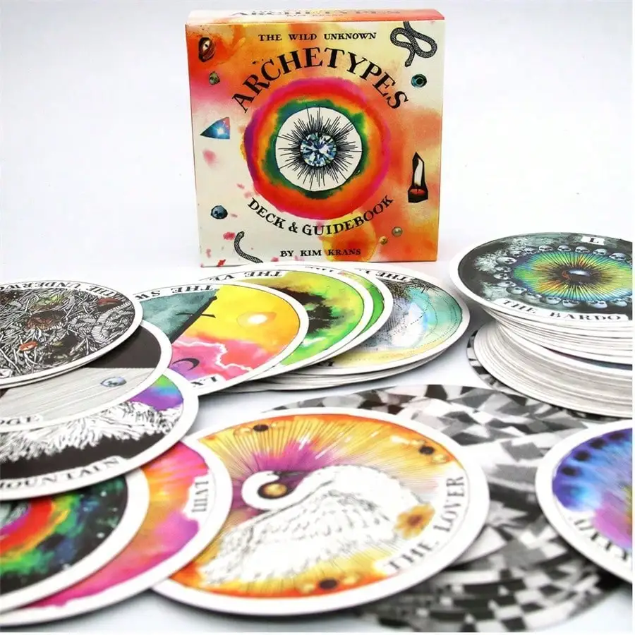 Jeu de cartes d'archetypes sauvages et inconnues, Tarot, jeu de divination, jeu de fête, outils de Divination