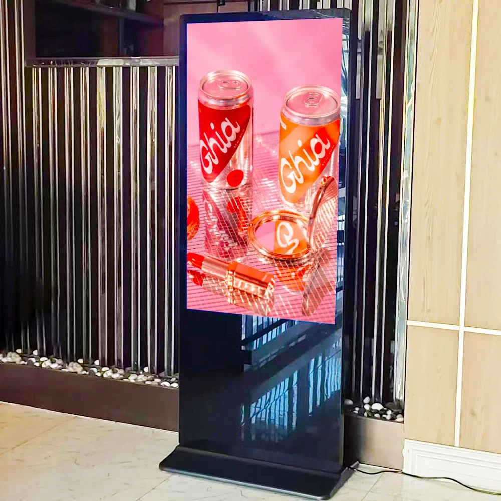 32 43 50 55 Inch Lcd Commercial Display Signage Vertical Screen Floor Standing Advertising Touch Screen Digital Panel