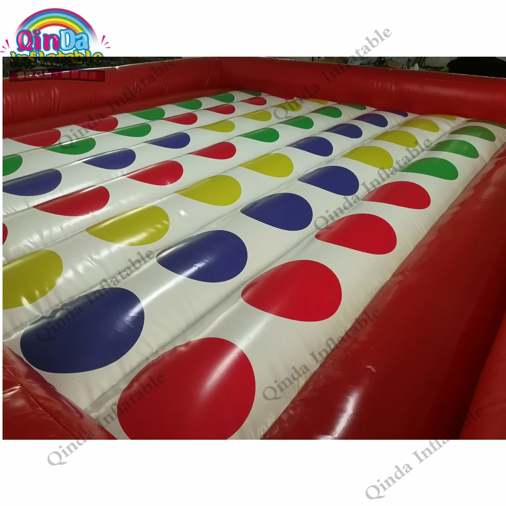 5X5m grappig opblaasbaar Twister spel opblaasbaar Twister matras voor kinderen en volwassenen