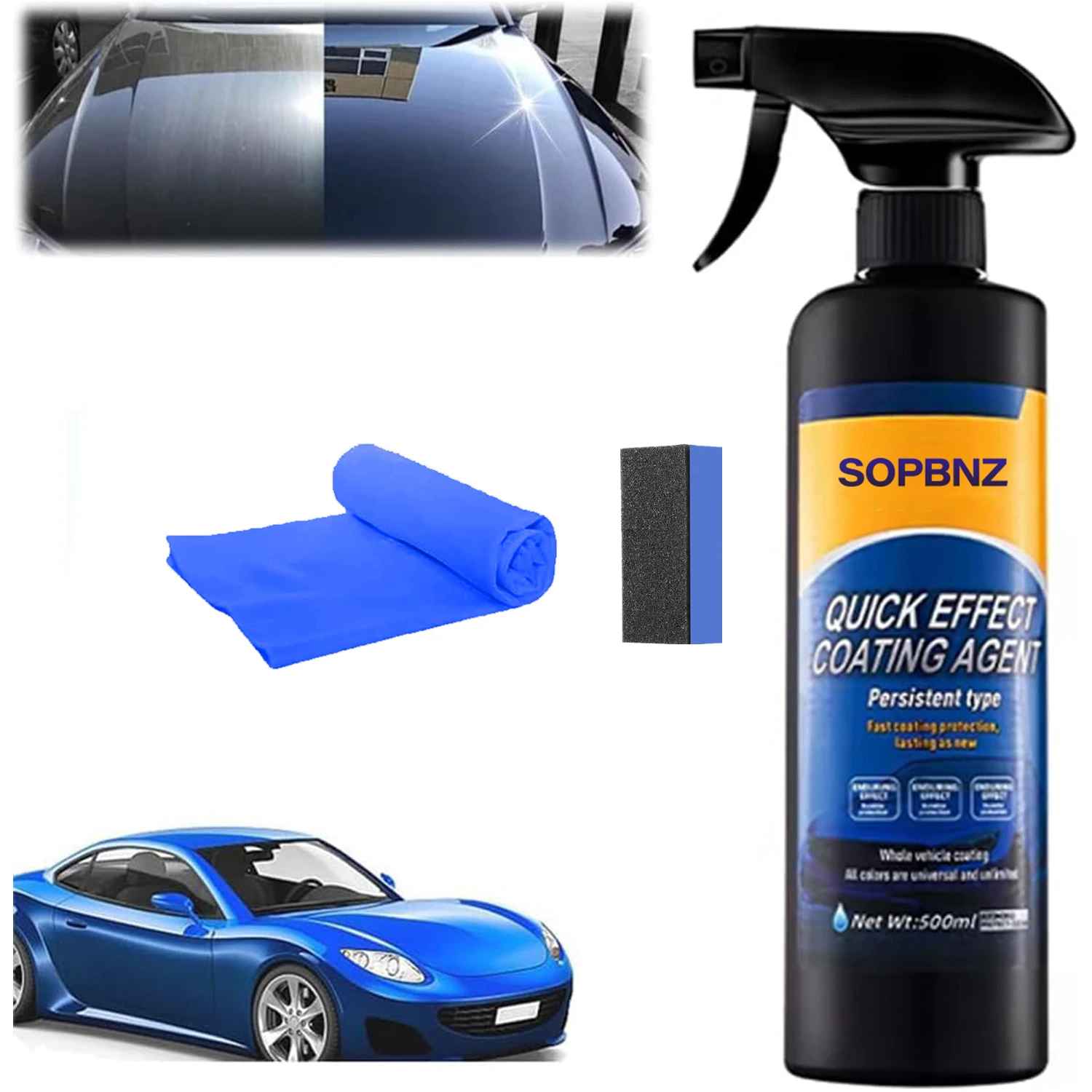 Car Wax Ceramic Coating - Керамическое покрытие-герметик для авто: максимальный блеск,