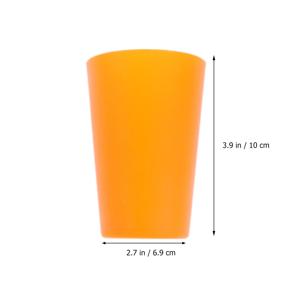 12pcs Plastic Cup Juice Cups Party Thickness Cups Drinking Cups Party Supplies Stacked Cup Yellow plastic party cups