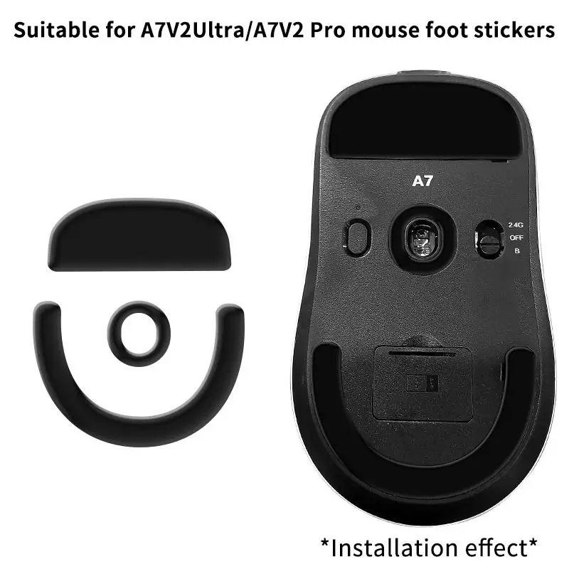 1Set Mouse Skate Feet Pad For Mchose A7V2 Ultra/A7V2 Pro Superlight Mouse Mouse Non-slip Foot Stickers Replacement Mouse Foot