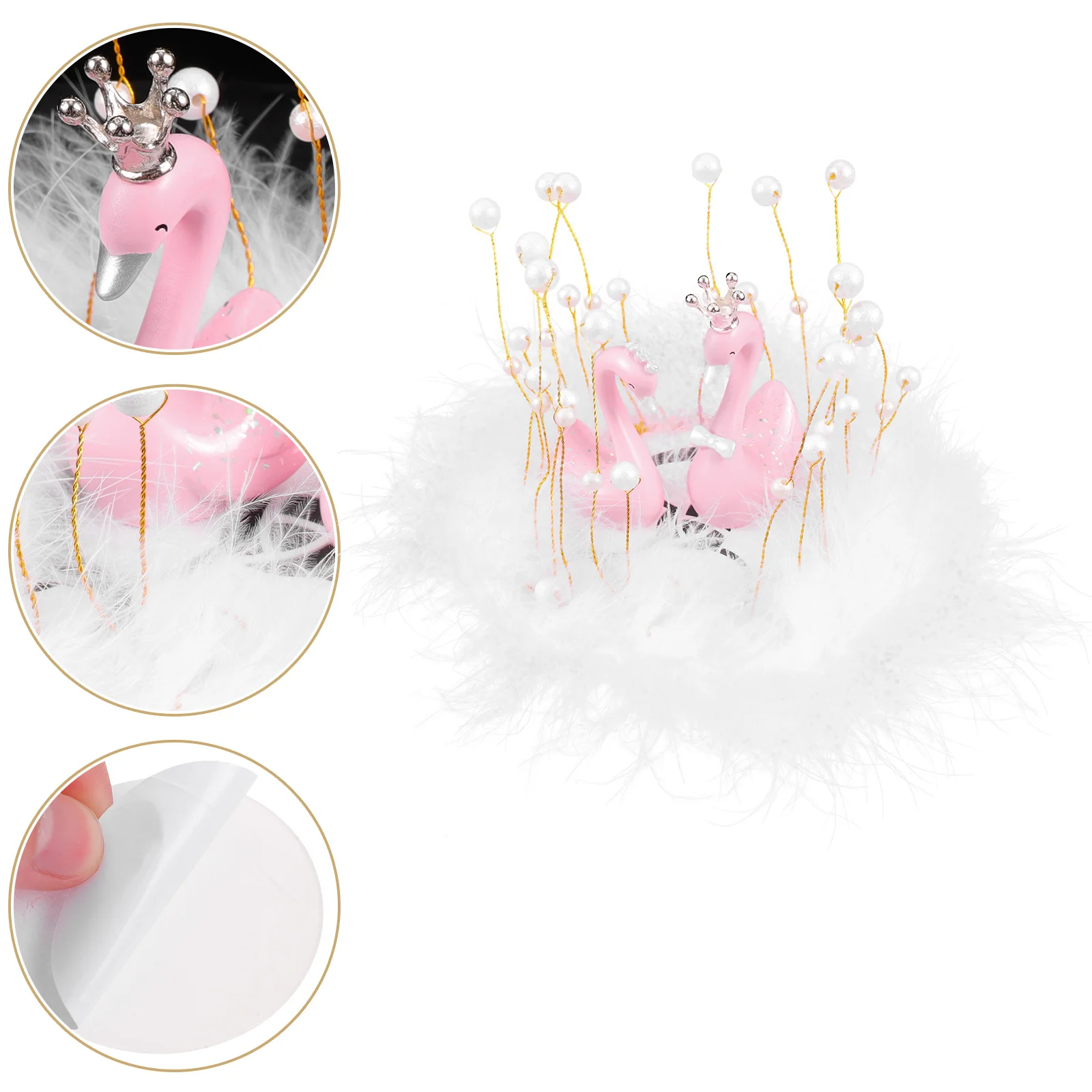 

Resin Swan Statue Car Decor Desktop nament L Figure Bookshelf Figurine Dashboard Decorations Miniature Swan Toys