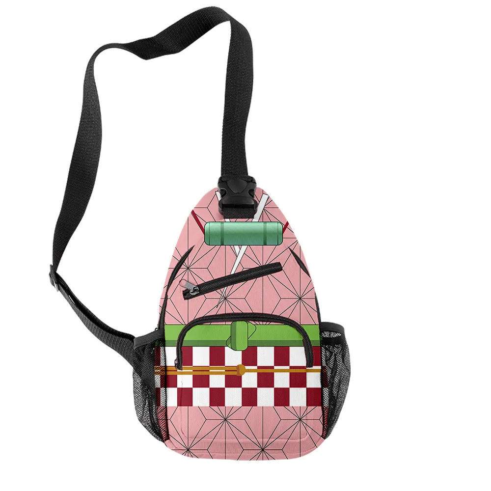 3D Print Chest Bag para Meninos e Meninas, Juventude Anime, Impermeável, Oxford, Esportes, Crossbody, Viagem, Bolsas de Ombro, Adolescentes, Kpop Humor, Popular