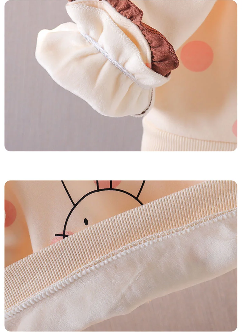 2024 Spring and Autumn Girls Sweet Pocket Zipper Coat Solid Color Printed Long Sleeve Top Children\'s Clothing 1-5Y