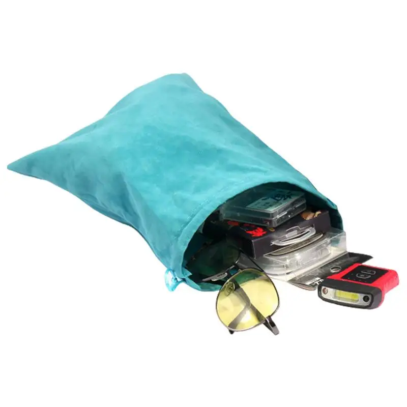 Fishing Tackle Accessories Fishing Tackle Storage Bag With Durable And Soft Flocking Material Bags For Outdoor Camping Portable