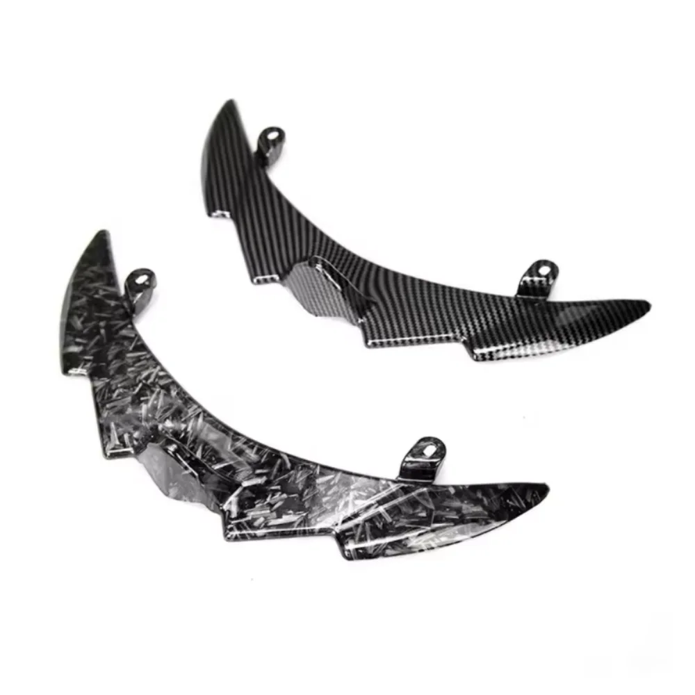 Modified Bird Beak Fixed Flywing Lower Lid Fish Mouth Carbon Fiber Front Lid Deflector for Honda PCX160 (Honda 160pcx) Parts